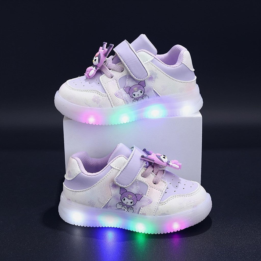 Sepatu KUROMI TRIXI Sepatu LED Anak Perempuan Import 21-30 USIA 1-5 Tahun