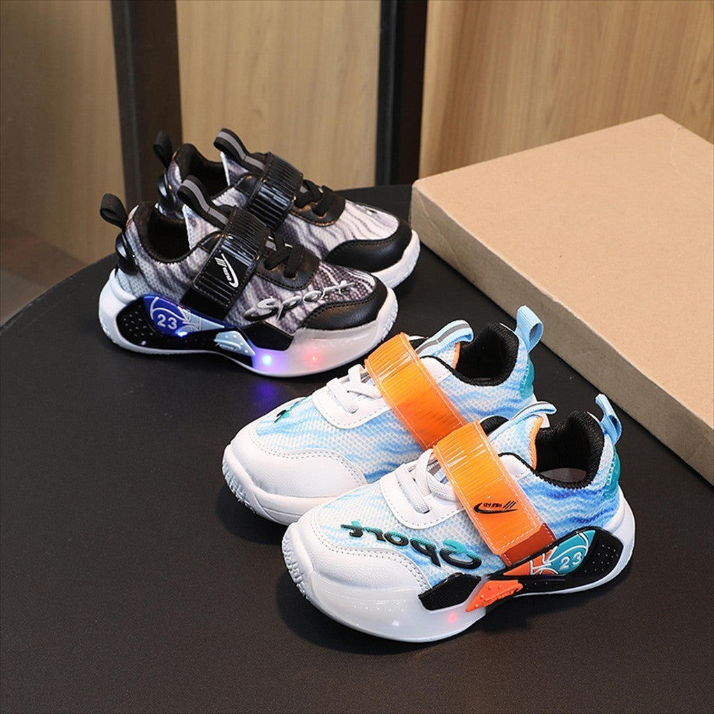 Sepatu BIRDI Sepatu Anak Laki-laki LED Import 22-31 Usia 1-5Tahun