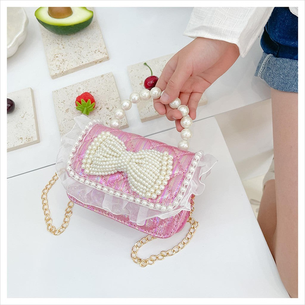 Tas CARMEN Tas Selempang Jelly Glossy Mini / Jelly Bag Mutiara Anak Perempuan Import