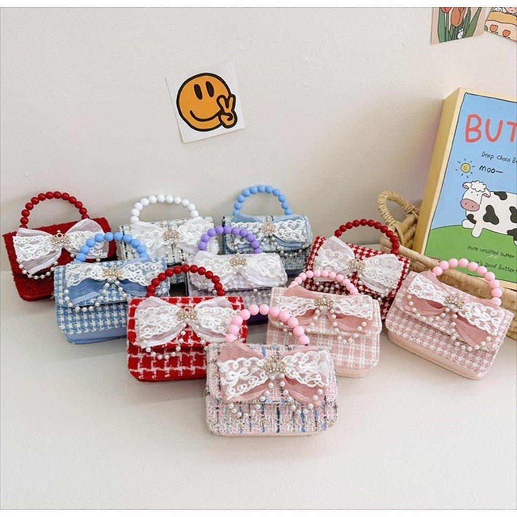 Tas VELISTA Tas  Selempang Mini /Bag Mutiara Anak Perempuan Import
