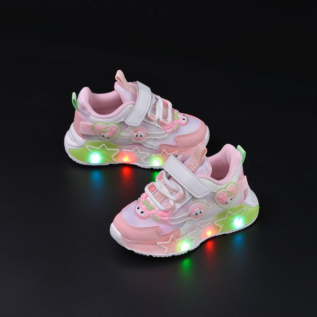 Sepatu MY MELODY TINKE Sepatu LED Anak Perempuan Import 21-30 Usia 1-5Tahun