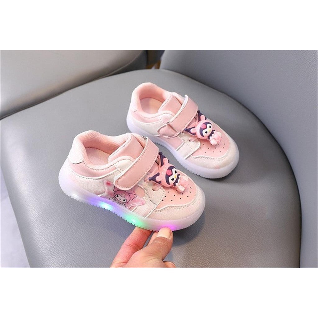 Sepatu KUROMI TRIXI Sepatu LED Anak Perempuan Import 21-30 USIA 1-5 Tahun