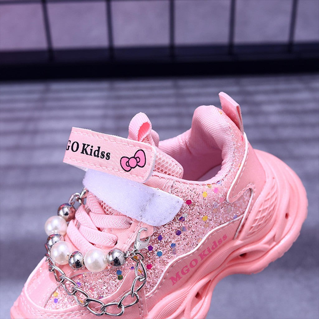 Sepatu MGO Sepatu LED Anak Perempuan Import 21-30 Usia 1-5 Tahun