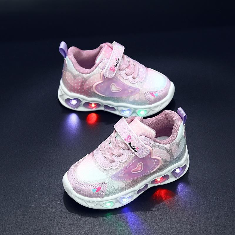 Sepatu DANITA Sepatu LED Anak Perempuan Import 21-30 Usia 1-5 Tahun