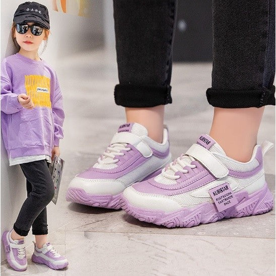 Sepatu JENNA Sneakers Import Anak Perempuan Non LED Size 26-37 Usia 2-10 Tahun