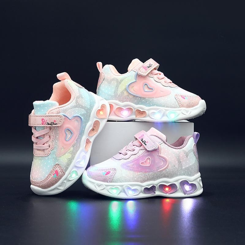 Sepatu DANITA Sepatu LED Anak Perempuan Import 21-30 Usia 1-5 Tahun