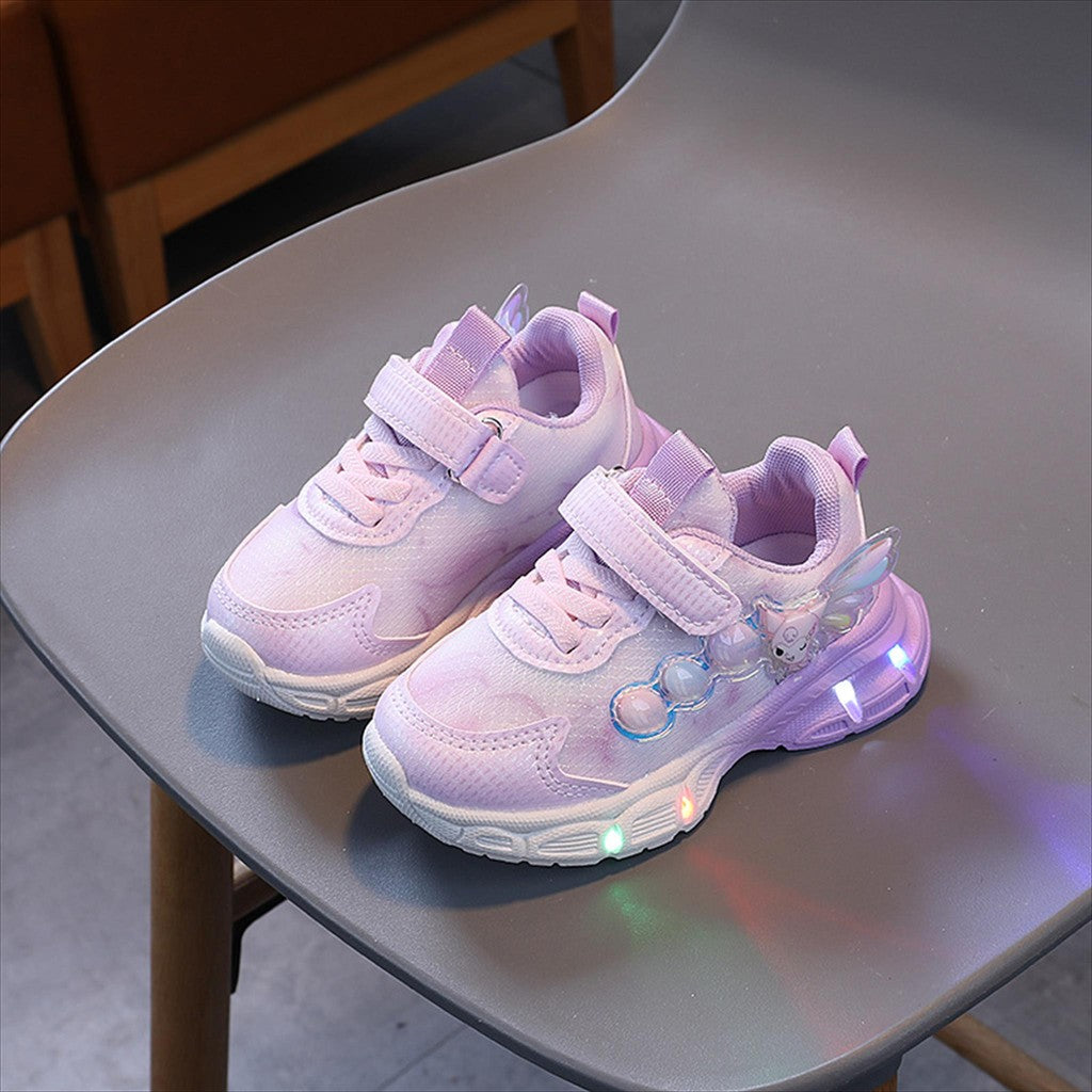 Sepatu KUROMI LAURA Sepatu LED Anak Perempuan Import 21-30 Usia 1-5Tahun