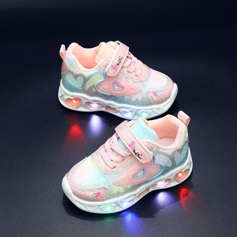 Sepatu DANITA Sepatu LED Anak Perempuan Import 21-30 Usia 1-5 Tahun