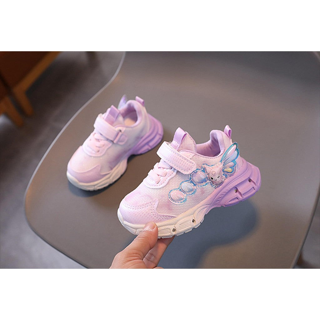 Sepatu KUROMI LAURA Sepatu LED Anak Perempuan Import 21-30 Usia 1-5Tahun