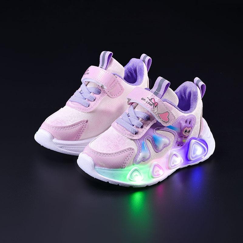 Sepatu LABUBU LAND Sepatu LED Anak Perempuan Import 21-30 Usia 1-5Tahun