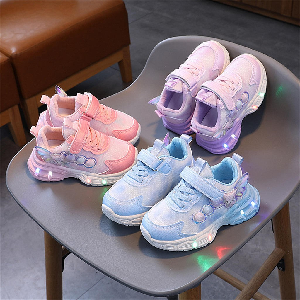 Sepatu KUROMI LAURA Sepatu LED Anak Perempuan Import 21-30 Usia 1-5Tahun
