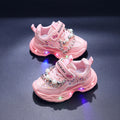 Sepatu MGO Sepatu LED Anak Perempuan Import 21-30 Usia 1-5 Tahun
