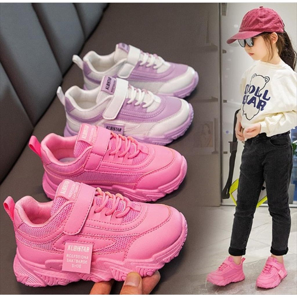 Sepatu JENNA Sneakers Import Anak Perempuan Non LED Size 26-37 Usia 2-10 Tahun