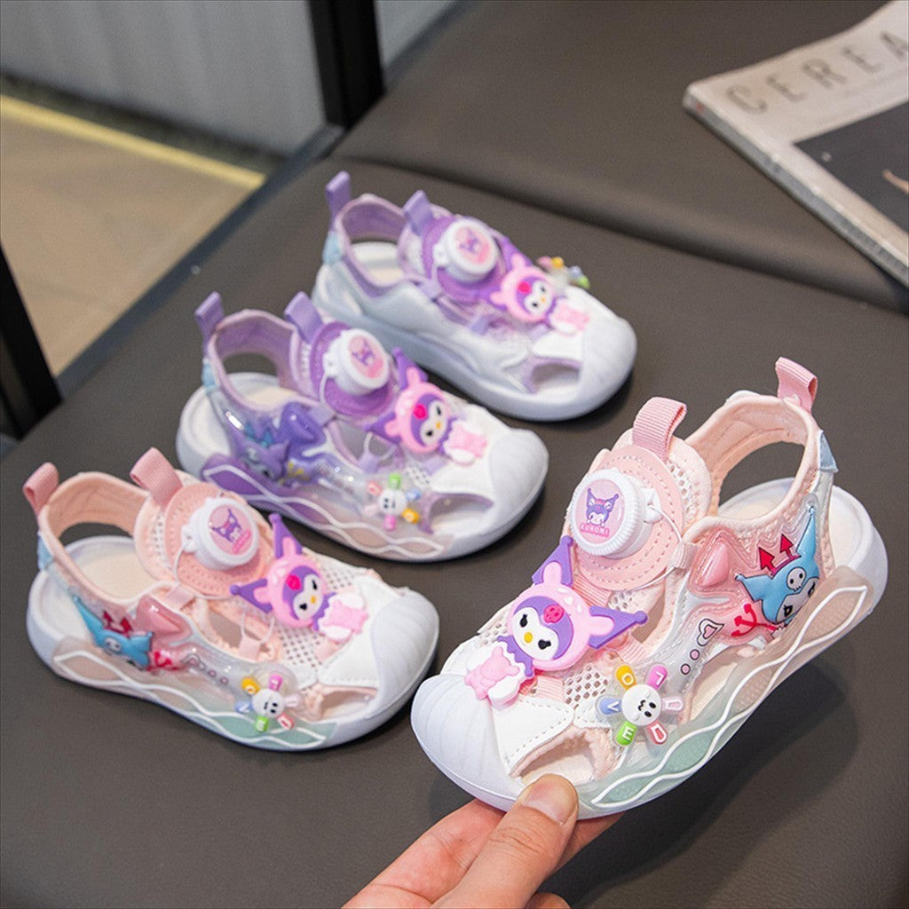 Sandal KUROMI PRUSIA Sepatu Sandal Anak Perempuan Import 23-34 Usia 2-10Tahun
