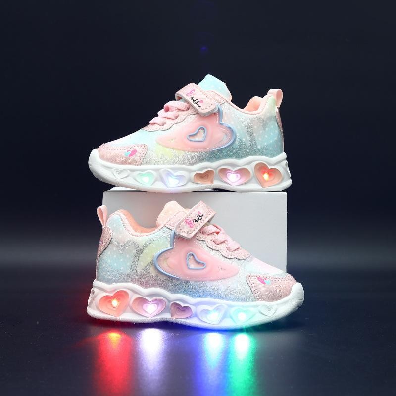 Sepatu DANITA Sepatu LED Anak Perempuan Import 21-30 Usia 1-5 Tahun