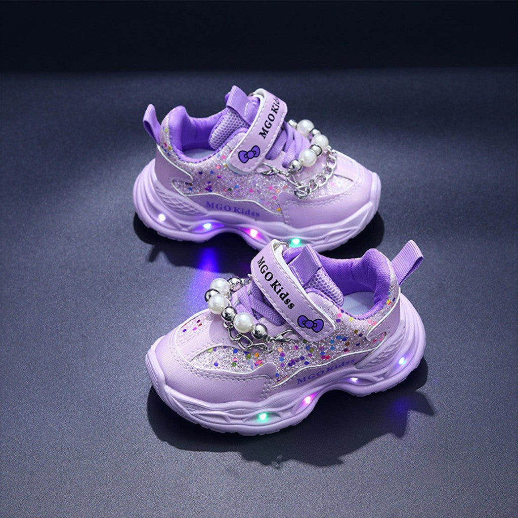 Sepatu MGO Sepatu LED Anak Perempuan Import 21-30 Usia 1-5 Tahun