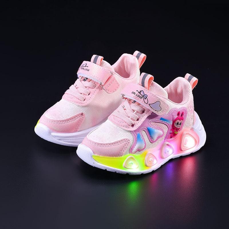 Sepatu LABUBU LAND Sepatu LED Anak Perempuan Import 21-30 Usia 1-5Tahun
