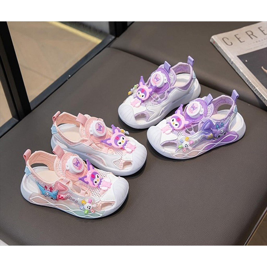 Sandal KUROMI PRUSIA Sepatu Sandal Anak Perempuan Import 23-34 Usia 2-10Tahun