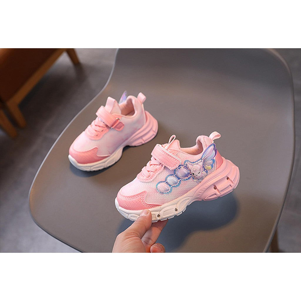 Sepatu KUROMI LAURA Sepatu LED Anak Perempuan Import 21-30 Usia 1-5Tahun