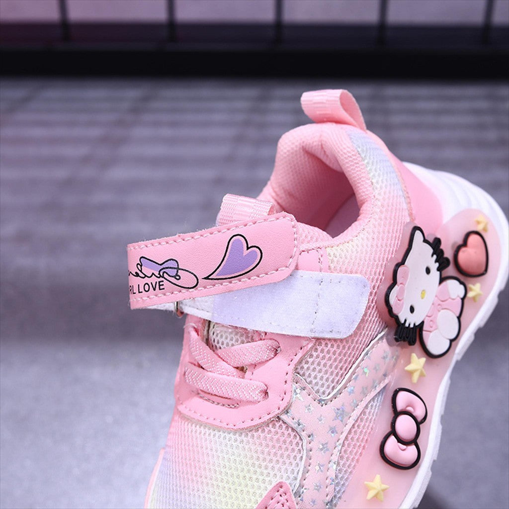Sepatu HELLO KITTY VAYE Sepatu LED Anak Perempuan Import 21-30 Usia 1-5 Tahun