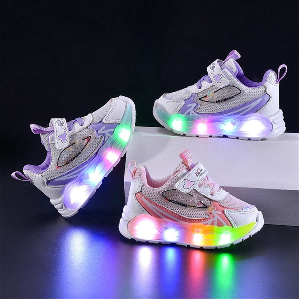 Sepatu CHEN Sepatu LED Anak Perempuan Import 21-30 Usia 1-5 Tahun