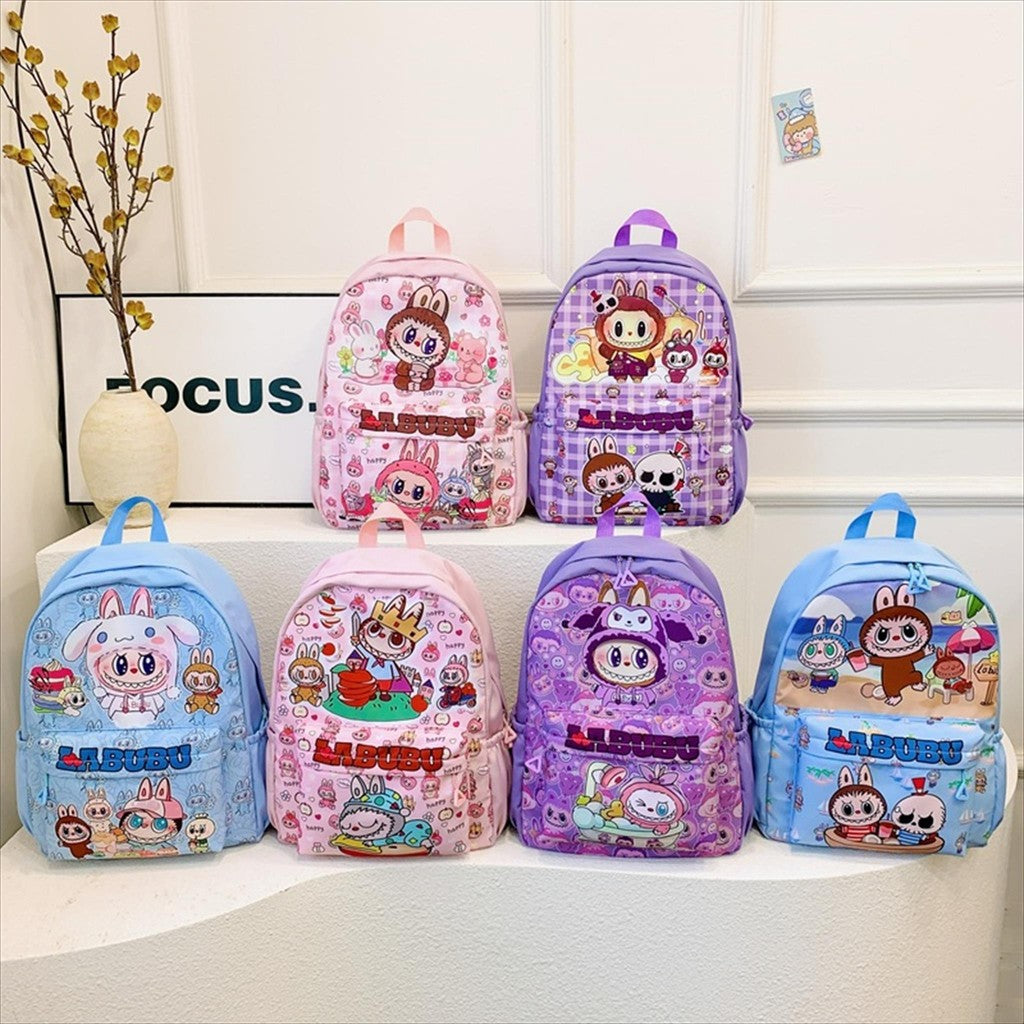 Tas SEKOLAH RANSEL SD LABUBU ALORA Ransel Anak Perempuan Import Karakter
