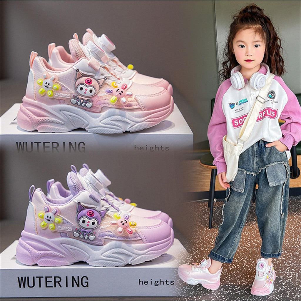 Super Junior [COD] Sepatu KUROMI MILLIE Sepatu Anak Perempuan Import 26-37 Usia 2-10Tahun