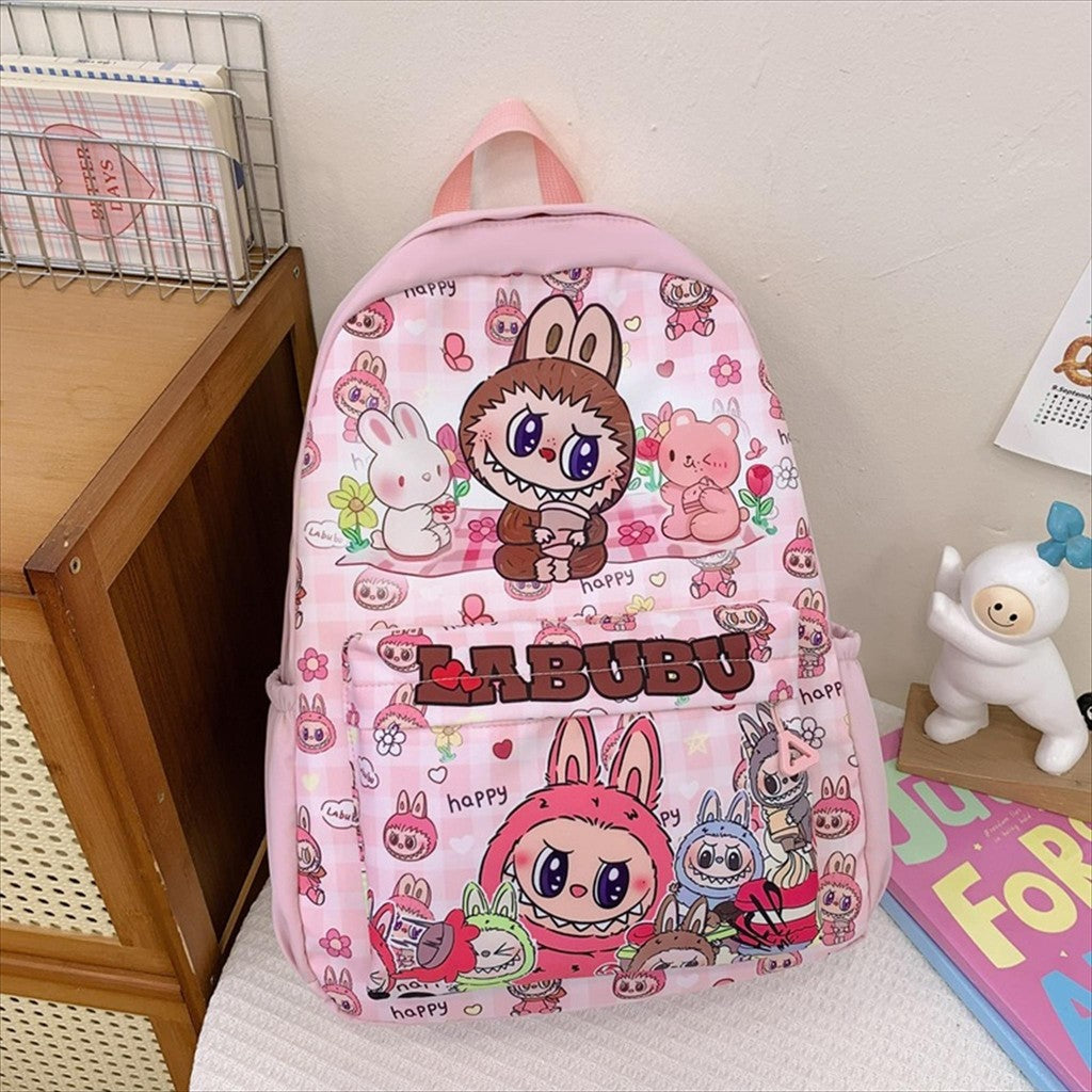 Tas SEKOLAH RANSEL SD LABUBU ALORA Ransel Anak Perempuan Import Karakter