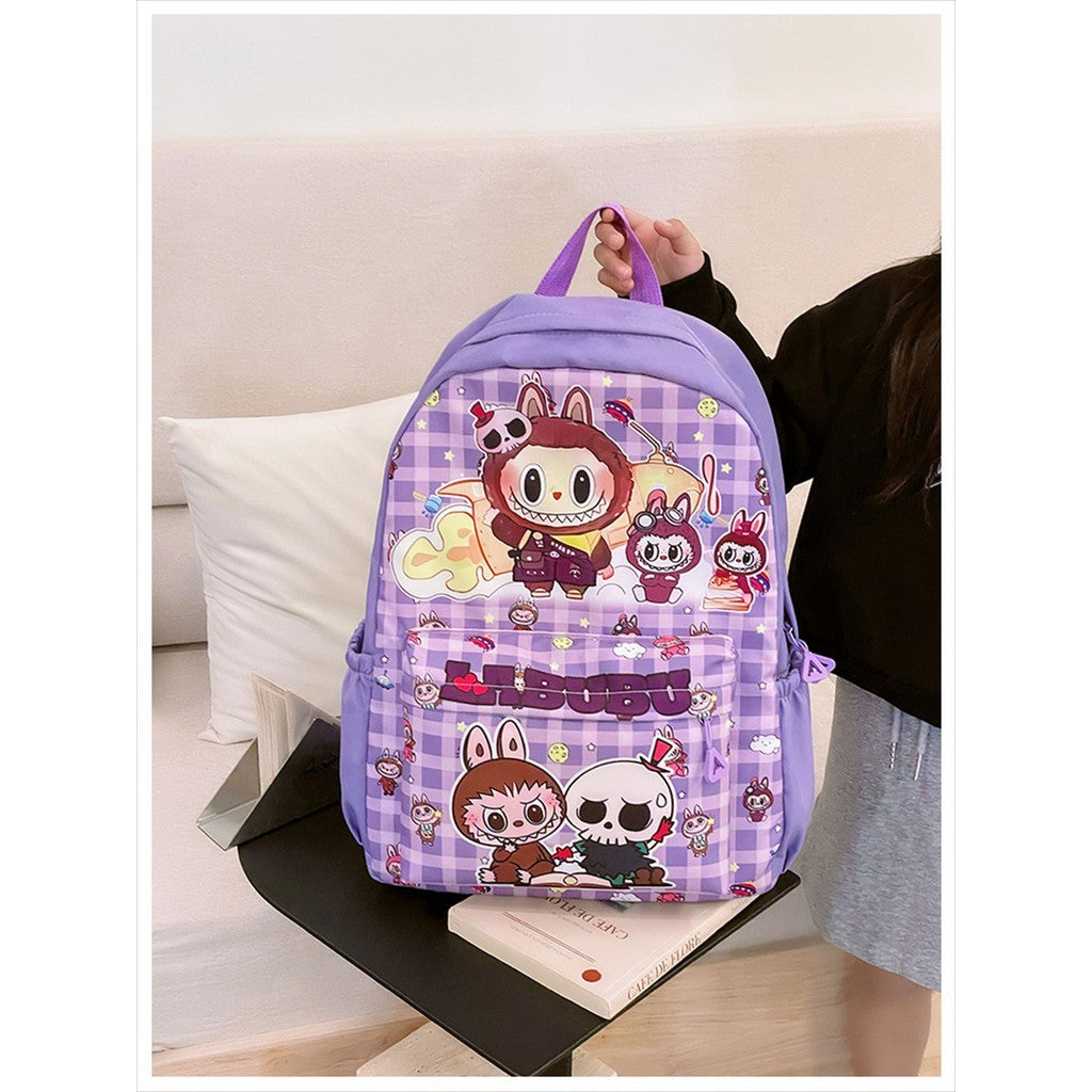 Tas SEKOLAH RANSEL SD LABUBU ALORA Ransel Anak Perempuan Import Karakter