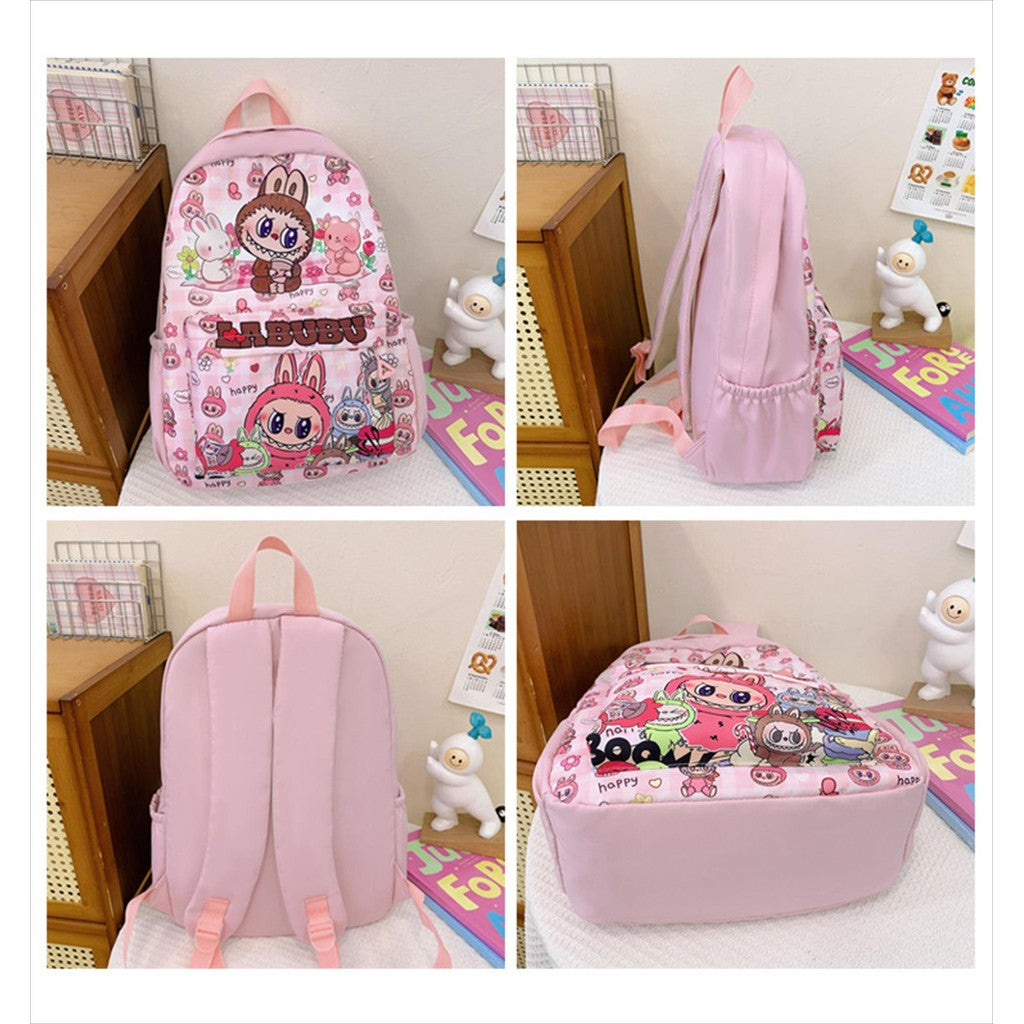 Tas SEKOLAH RANSEL SD LABUBU ALORA Ransel Anak Perempuan Import Karakter