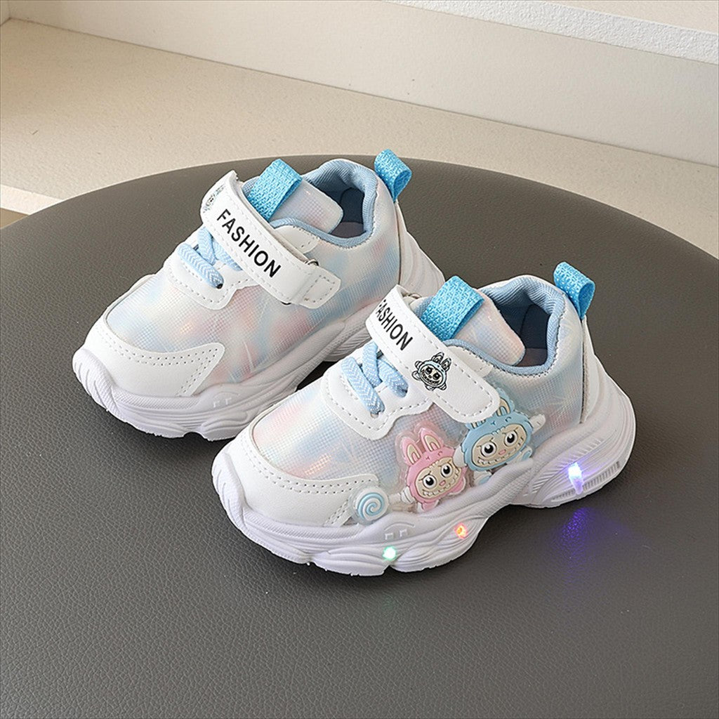 Sepatu LABUBU MERLIN Sepatu LED Anak Perempuan Import 21-30 Usia 1-5 Tahun