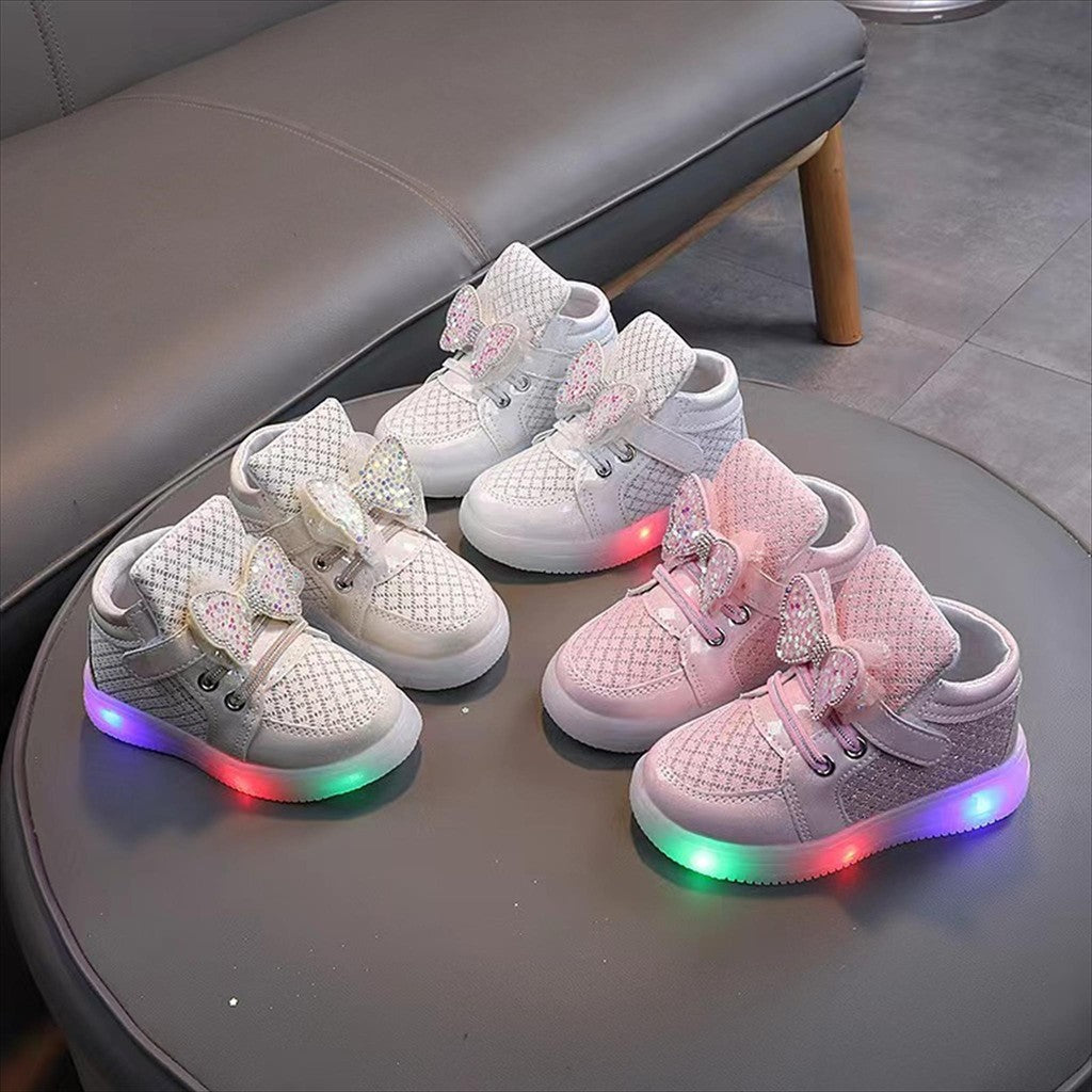 Sepatu CINDERLIN Sepatu LED Anak Perempuan Import 21-30 Usia 1-5 Tahun