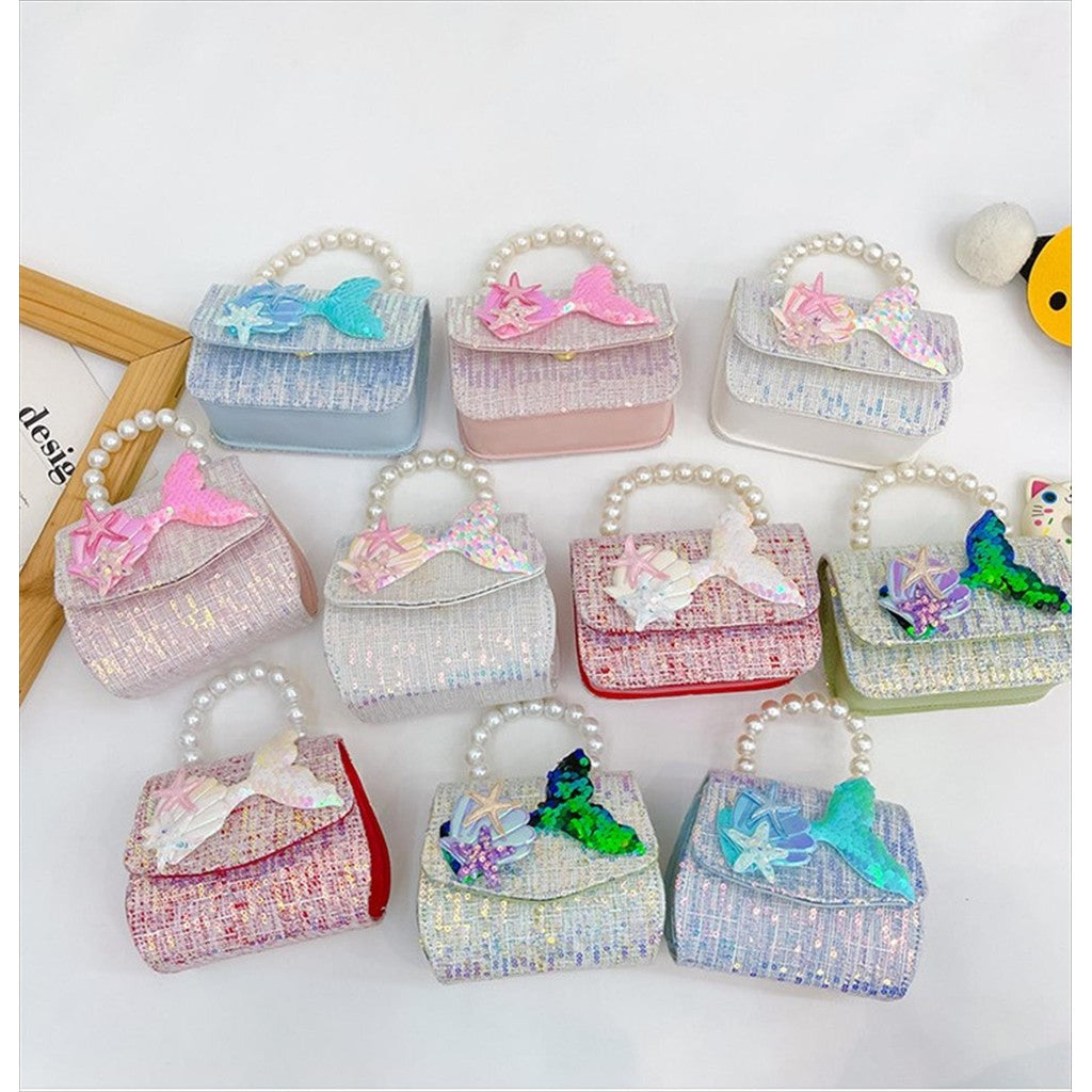 Tas ELODI MERMAID A Tas Tangan Mutiara Anak Perempuan Import