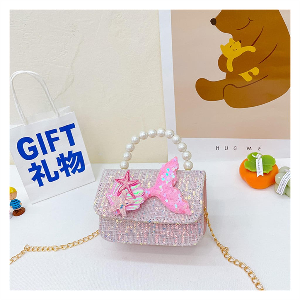 Tas ELODI MERMAID A Tas Tangan Mutiara Anak Perempuan Import