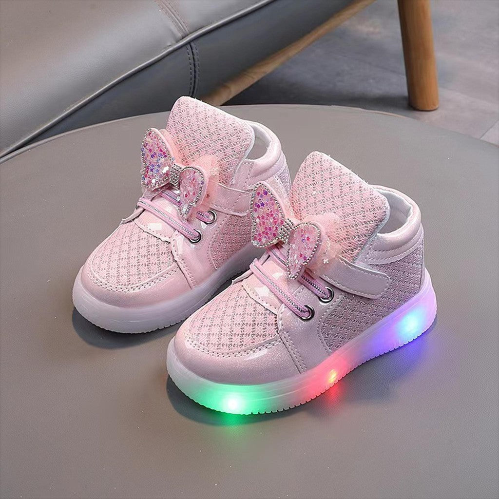 Sepatu CINDERLIN Sepatu LED Anak Perempuan Import 21-30 Usia 1-5 Tahun