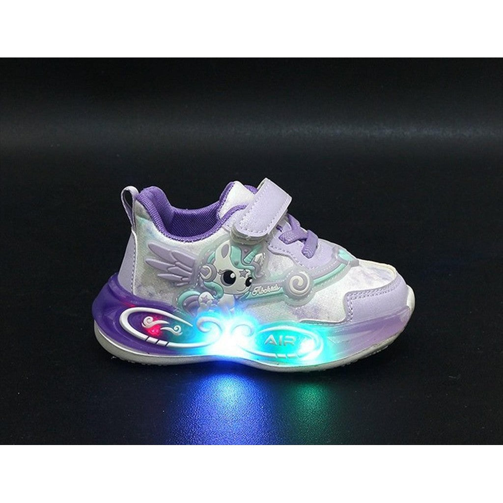 Sepatu UNICORN JILL Sepatu LED Anak Perempuan Import 21-30 Usia 1-5 Tahun