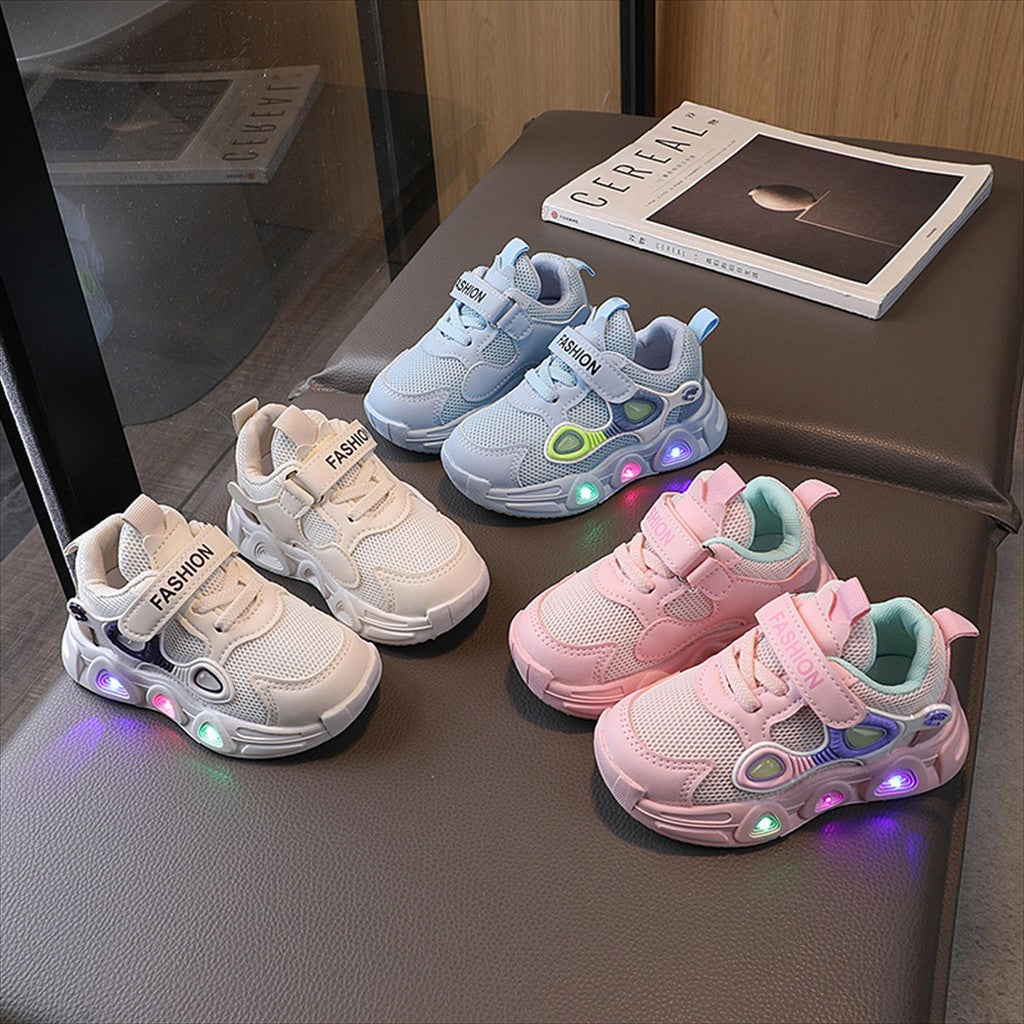 Sepatu CHATU Sepatu LED Anak Perempuan Dan Laki-laki Import 21-30 Usia 1-5 Tahun