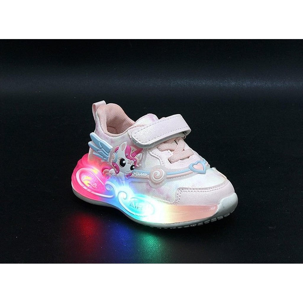 Sepatu UNICORN JILL Sepatu LED Anak Perempuan Import 21-30 Usia 1-5 Tahun
