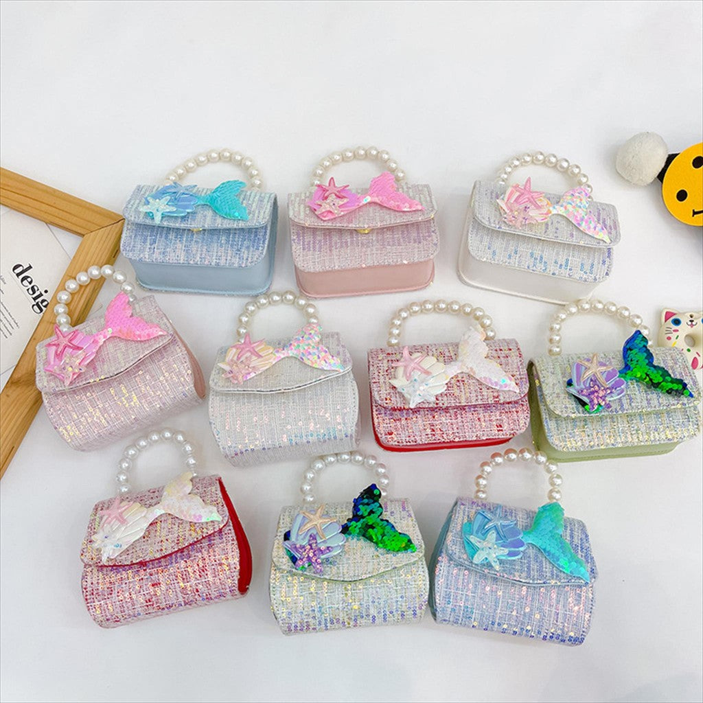 Tas ELODI MERMAID B Tas Tangan Mutiara Anak Perempuan Import
