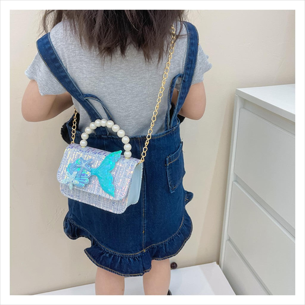 Tas ELODI MERMAID A Tas Tangan Mutiara Anak Perempuan Import