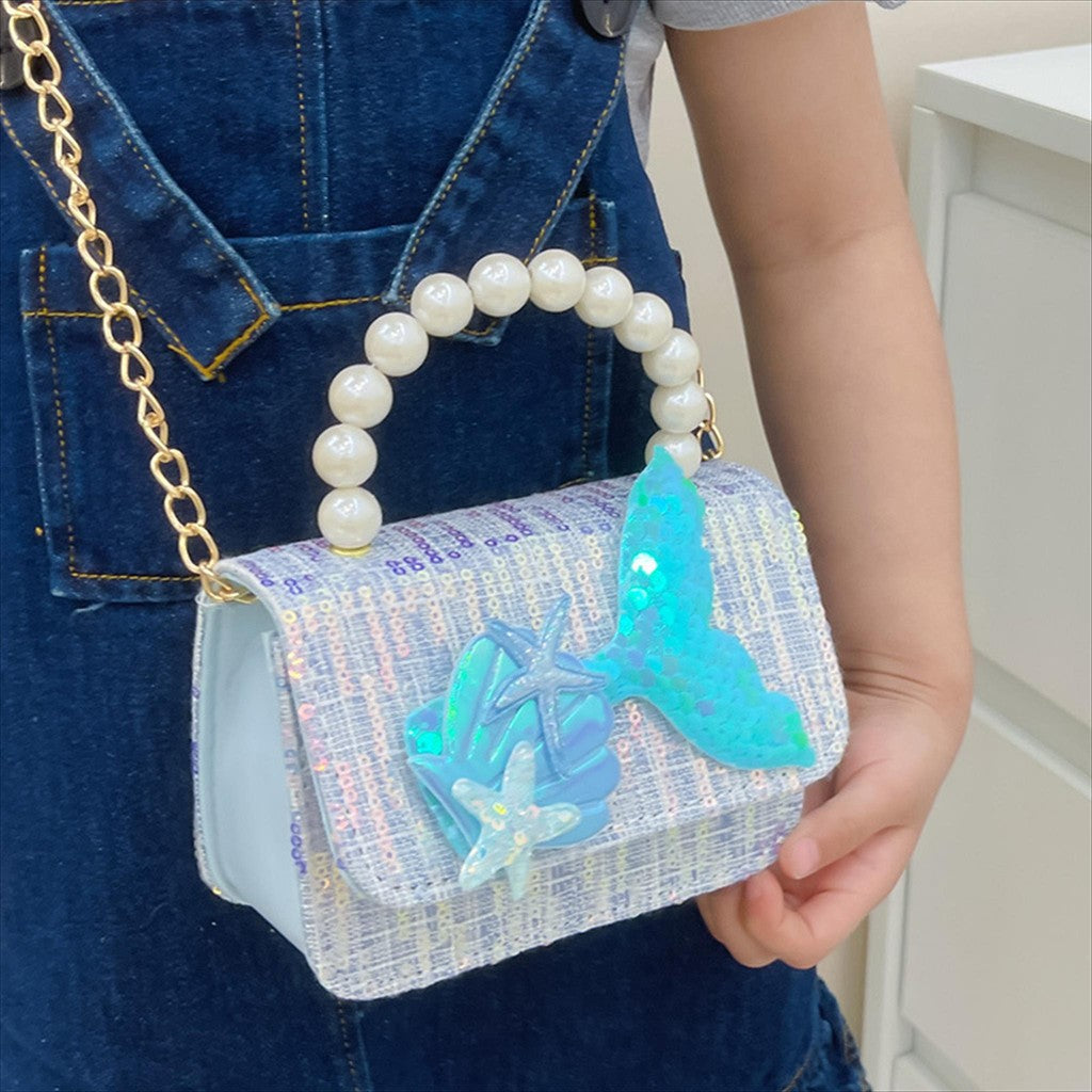 Tas ELODI MERMAID A Tas Tangan Mutiara Anak Perempuan Import