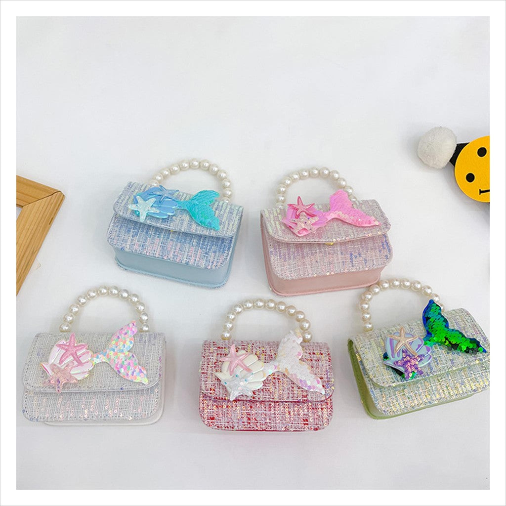 Tas ELODI MERMAID A Tas Tangan Mutiara Anak Perempuan Import