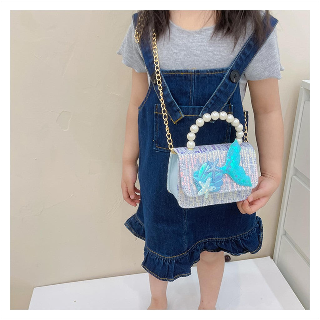 Tas ELODI MERMAID A Tas Tangan Mutiara Anak Perempuan Import