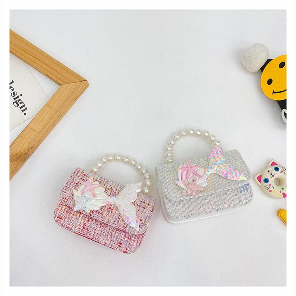 Tas ELODI MERMAID A Tas Tangan Mutiara Anak Perempuan Import