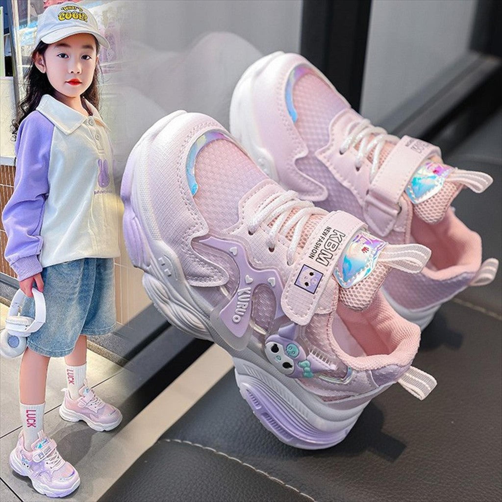 Super Junior [COD] Sepatu KUROMI VANYA Sepatu Anak Perempuan Import 26-37 Usia2-10Tahun