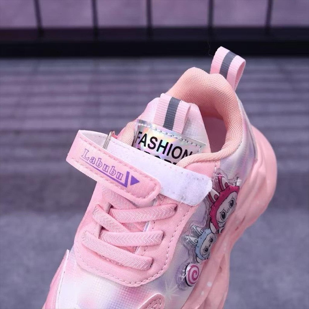 Sepatu LABUBU OFELIA Sepatu LED Anak Perempuan Import 21-30 Usia 1-5 Tahun