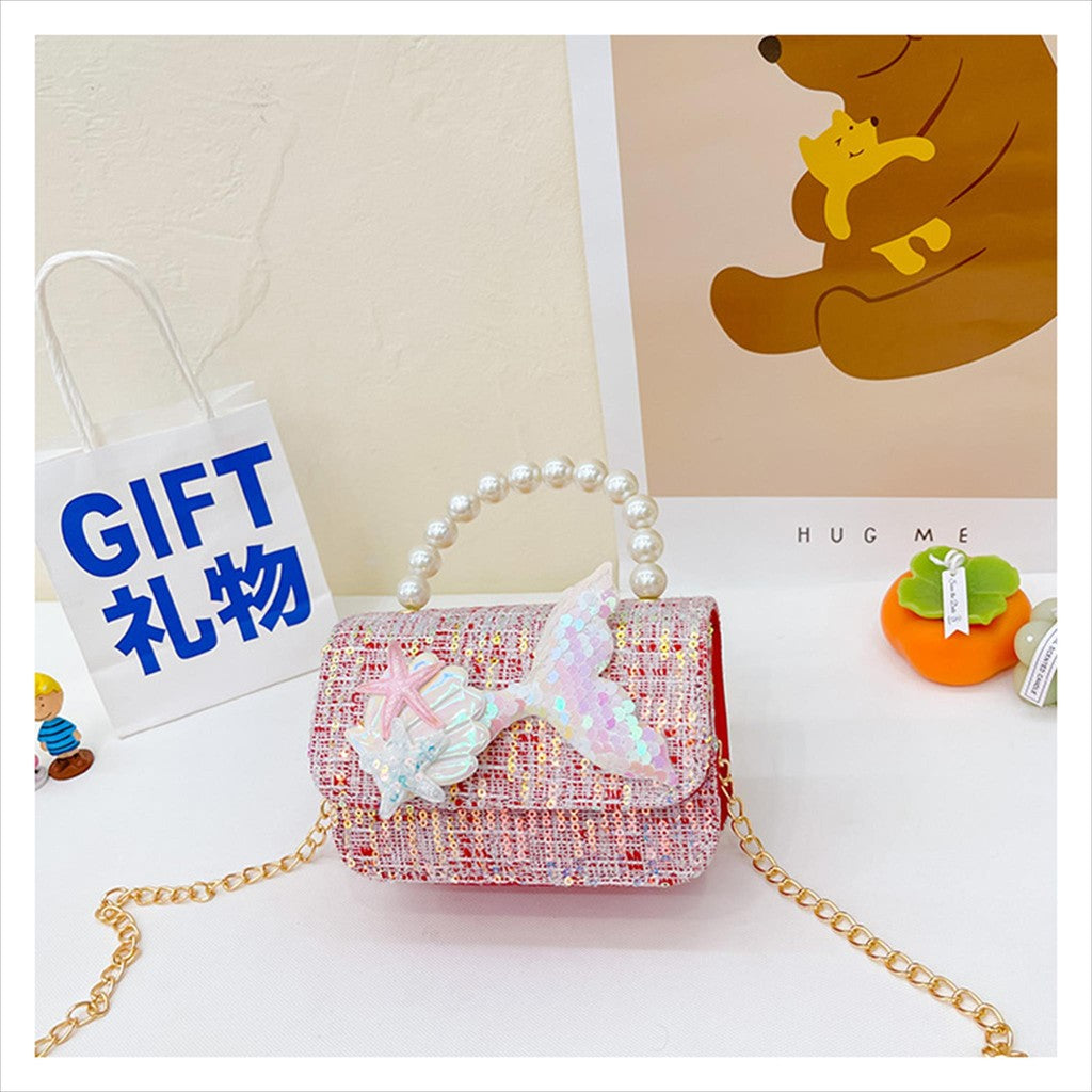 Tas ELODI MERMAID A Tas Tangan Mutiara Anak Perempuan Import
