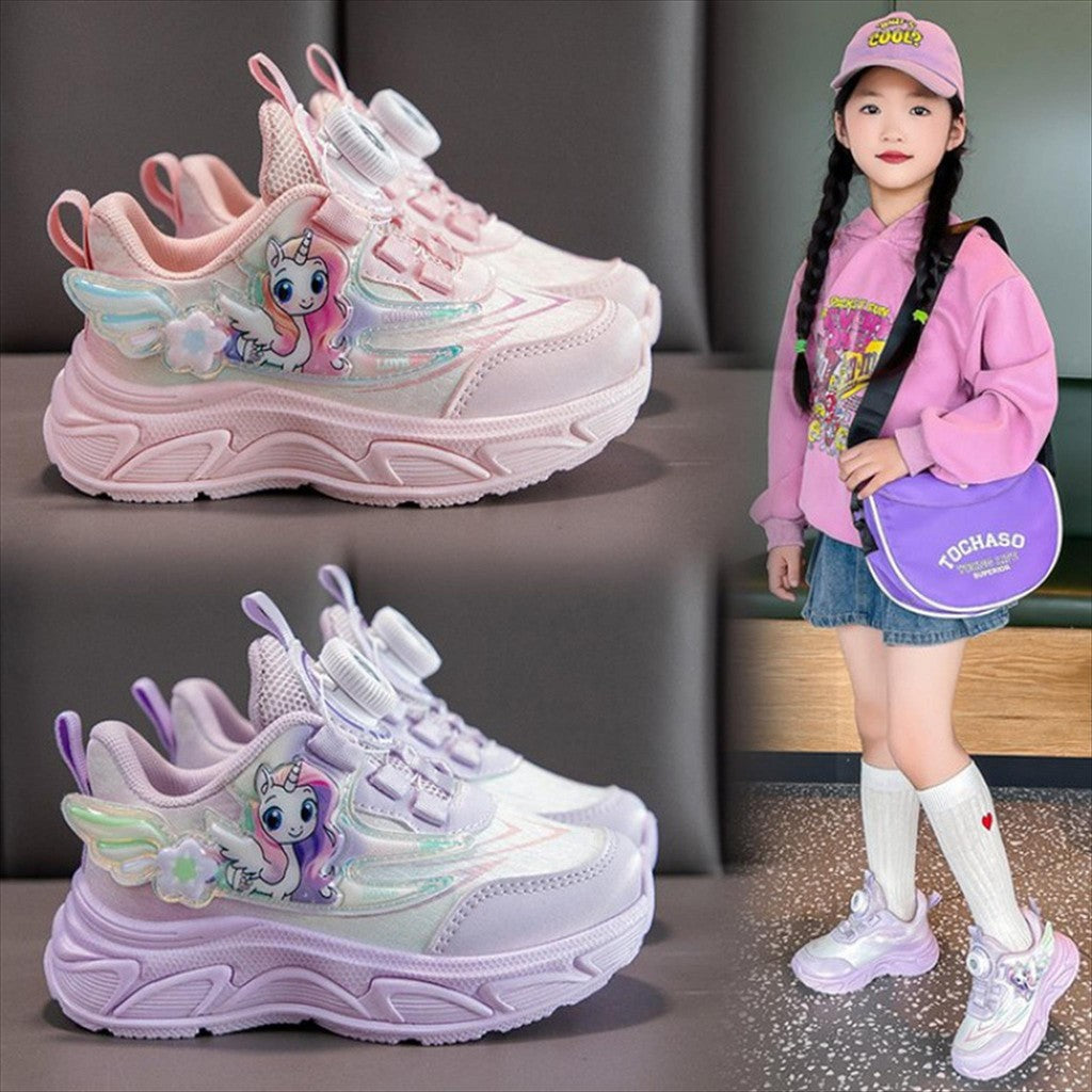 Super Junior [COD] Sepatu UNICORN SPRING Sepatu Anak Perempuan Import 26-37 Usia 2-10 Tahun