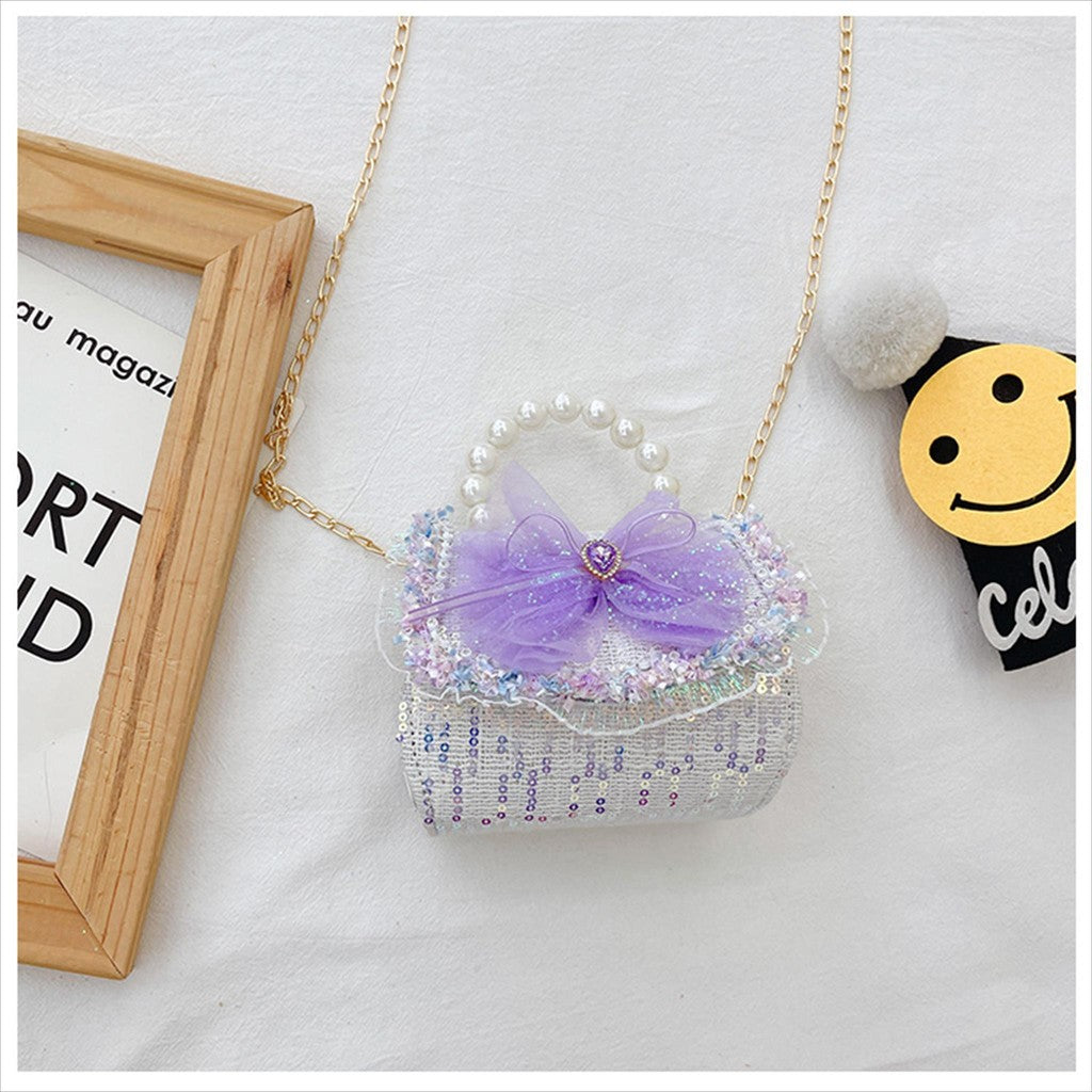 Tas Tangan Selempang Uang Lebaran ELODI PITA B Tas Tangan Mutiara Anak Perempuan Import
