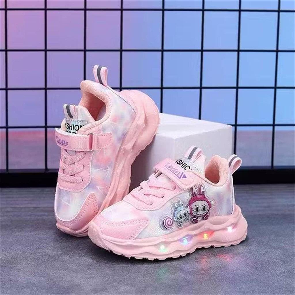 Sepatu LABUBU OFELIA Sepatu LED Anak Perempuan Import 21-30 Usia 1-5 Tahun